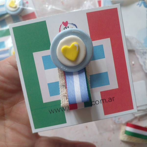 Prendedores escarapelas  Bipatriales