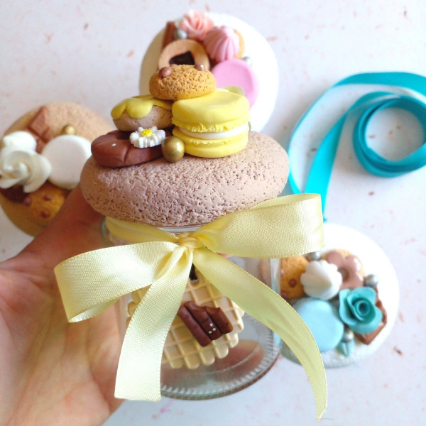 Frascos dulceros decorados